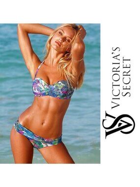 Victoria's Secret | Paisley High Waist Foldover Bikini Bottoms | Size Medium